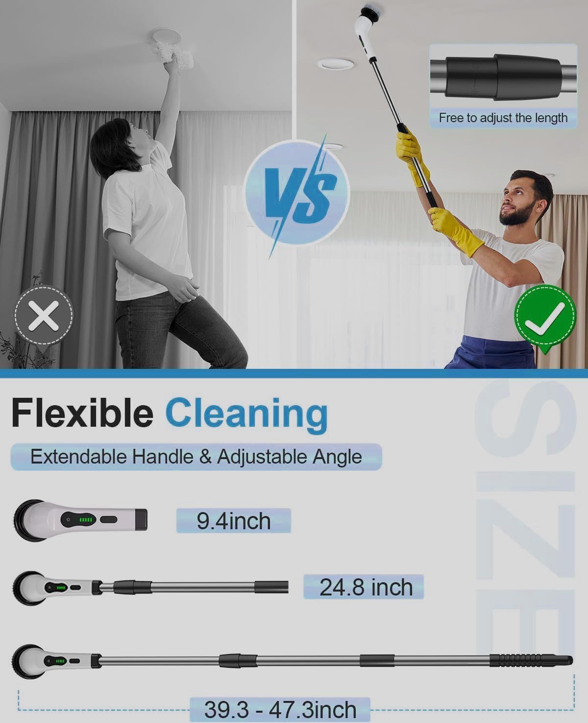 9 in 1 Electric Spin Scrubber