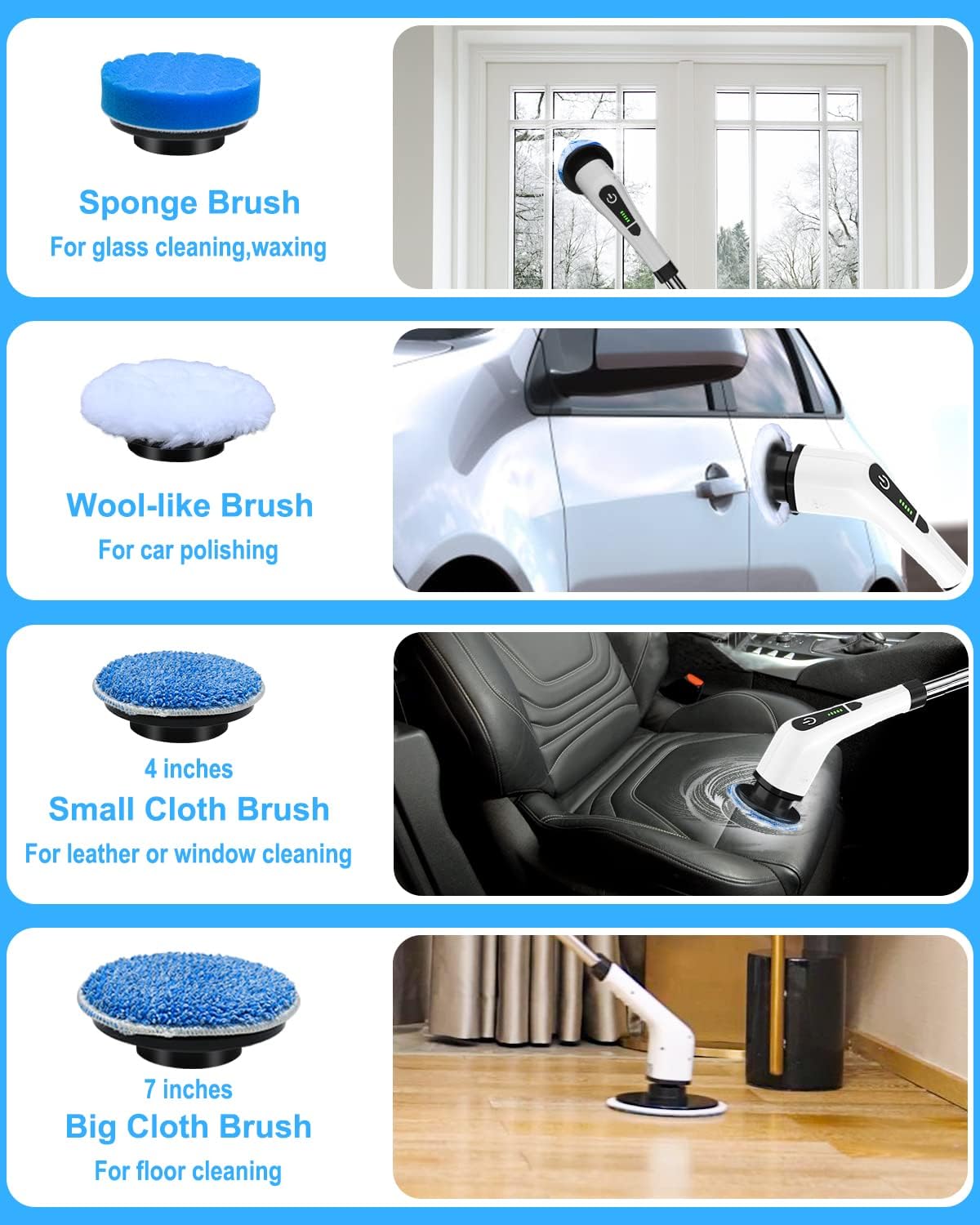 9 in 1 Electric Spin Scrubber