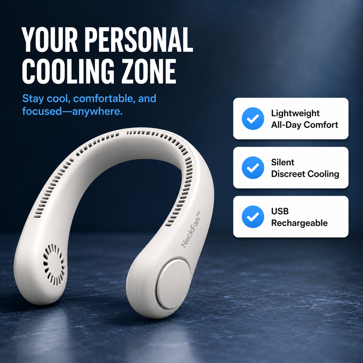 NeckFan™ — the wearable neck cooler India is obsessed with