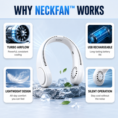 NeckFan™ — the wearable neck cooler India is obsessed with