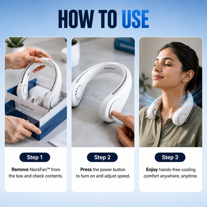 NeckFan™ — the wearable neck cooler India is obsessed with