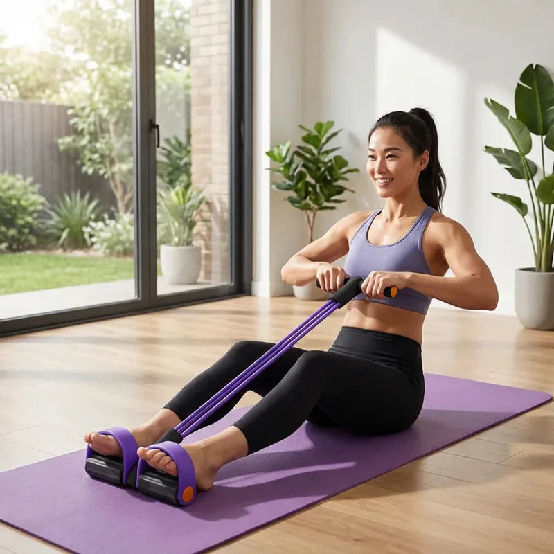 8 tube Multifunction Pedal Resistance Band Trainer