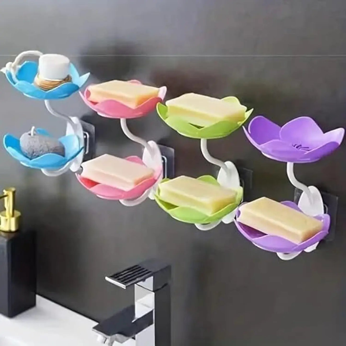 Flower Shape Soap Holder (Buy1 Get 1 Free)