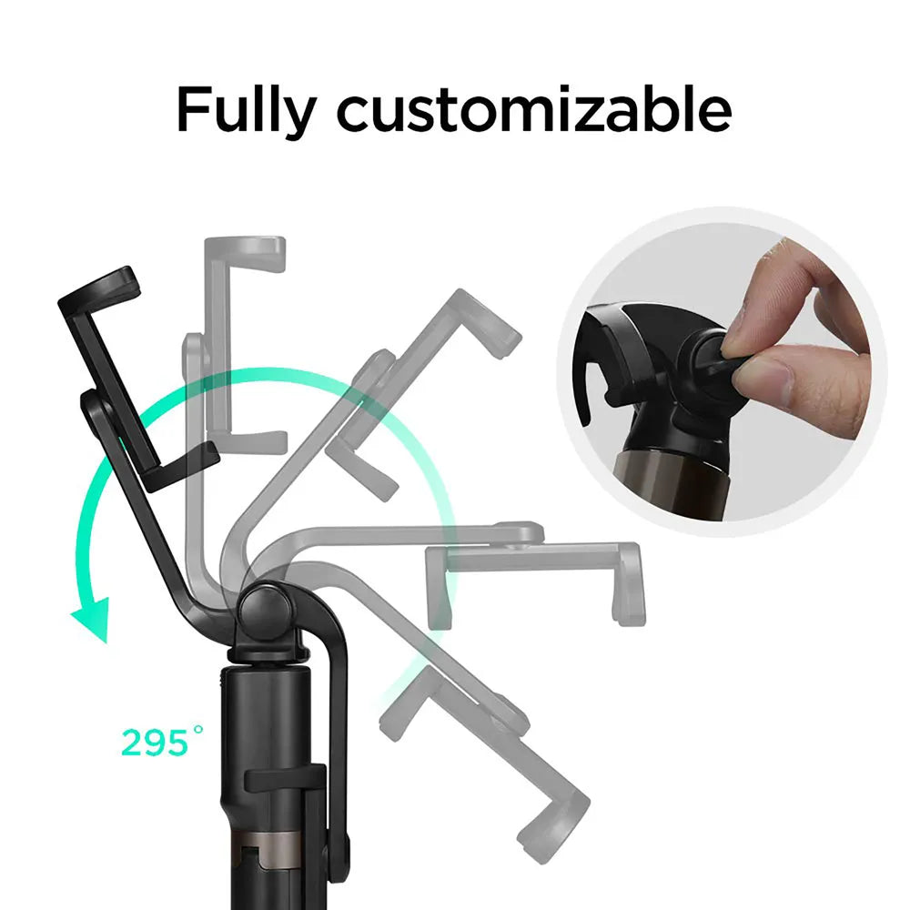 MIVI GADGET - Wireless Bluetooth Foldable XT-02 (K10) Mini Tripod Extendable Selfie Stick