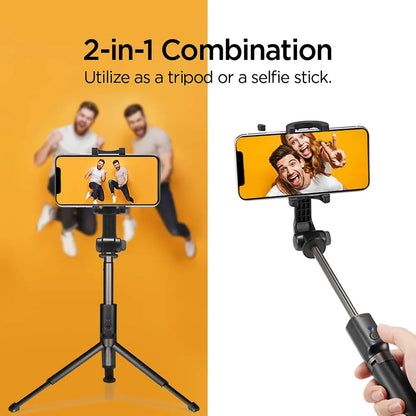 MIVI GADGET - Wireless Bluetooth Foldable XT-02 (K10) Mini Tripod Extendable Selfie Stick
